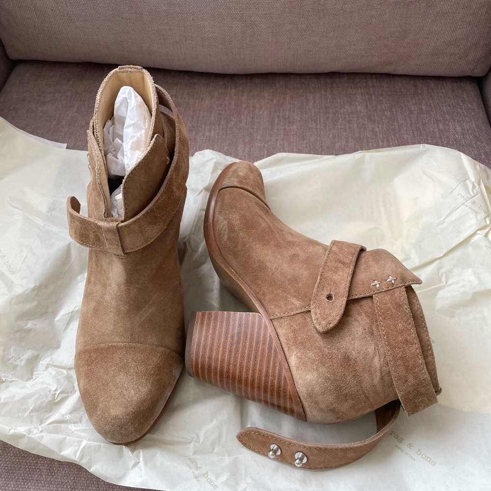 Rag & Bone Harrow Boot In Camel Suede - image 1